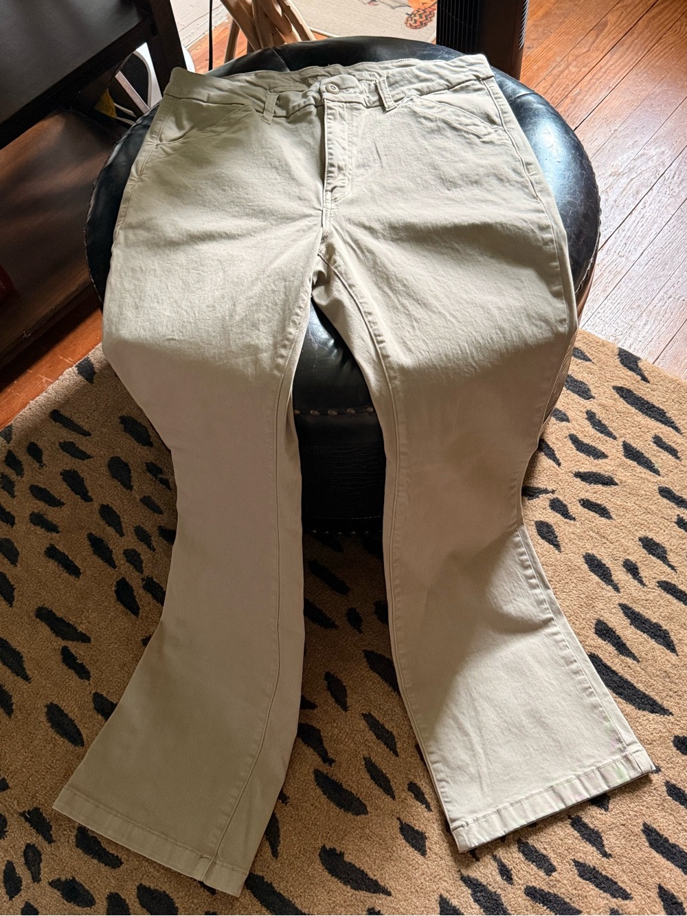 American Eagle Outfitters Khaki High Rise Kick Boot Pants